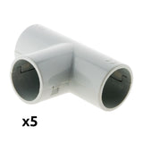 Lot de Tés tube IRL gris Zenitech