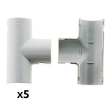 Lot de Tés tube IRL gris Zenitech