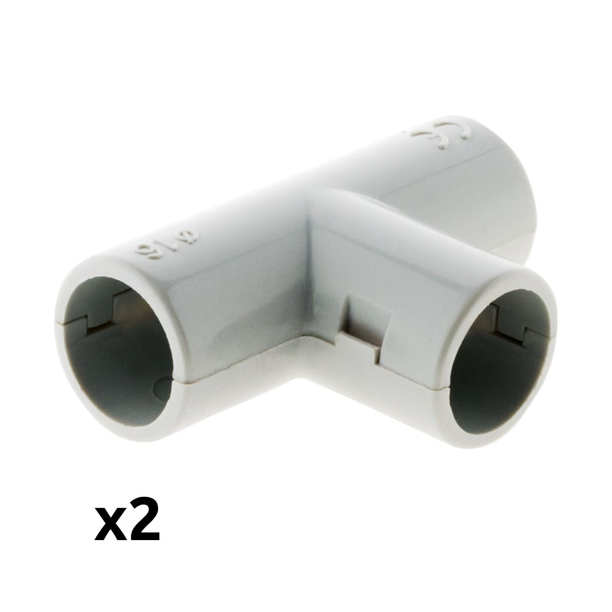 Lot de Tés tube IRL gris Zenitech