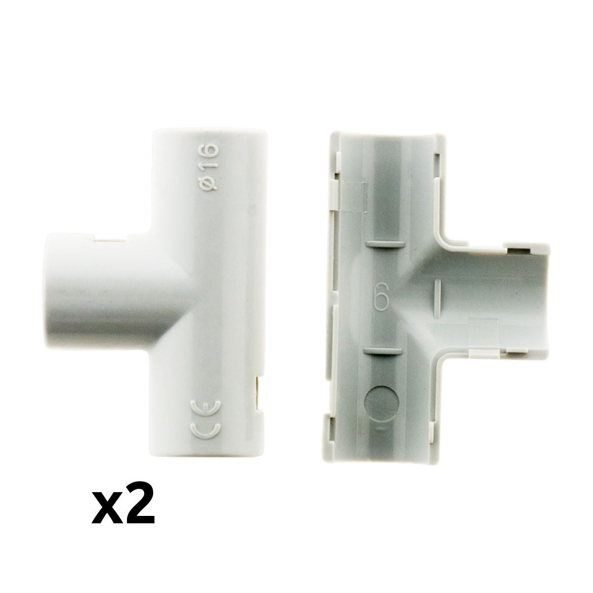 Lot de Tés tube IRL gris Zenitech