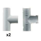 Lot de Tés tube IRL gris Zenitech