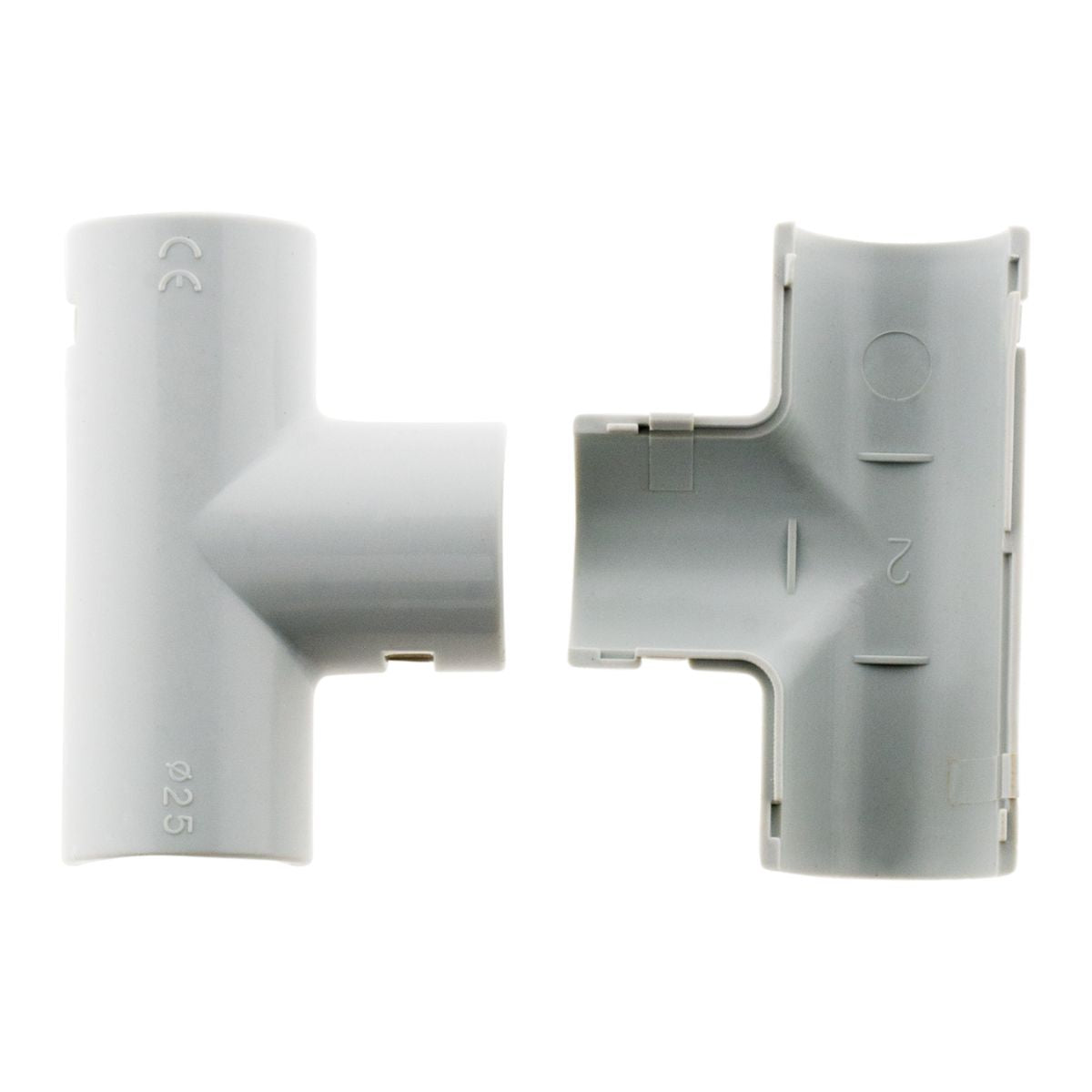 Lot de Tés tube IRL gris Zenitech