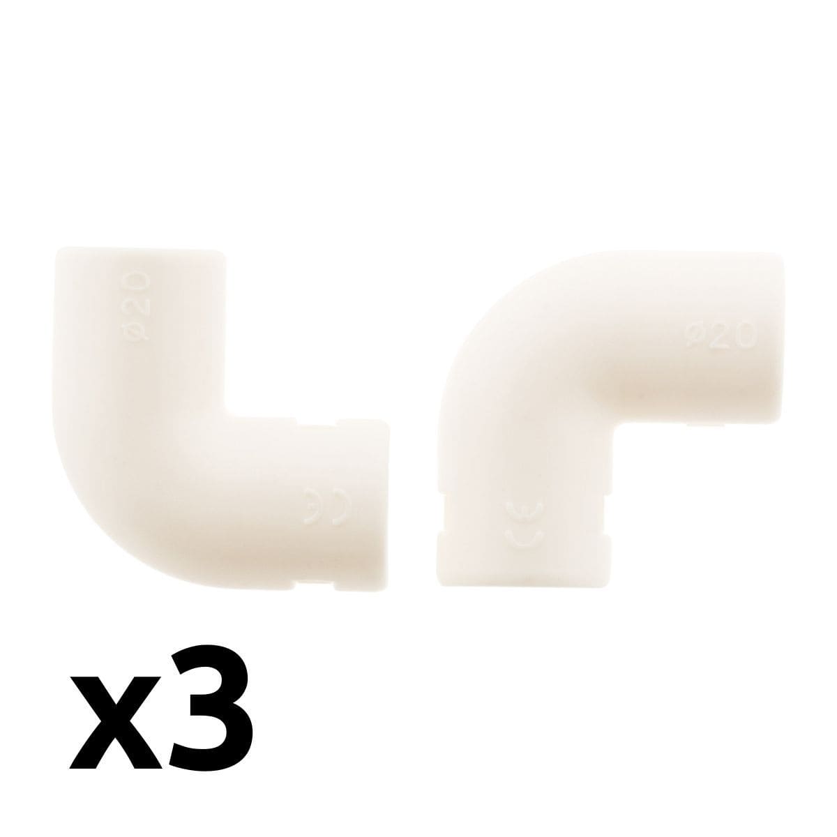 Lot équerres IRL blanc - Zenitech