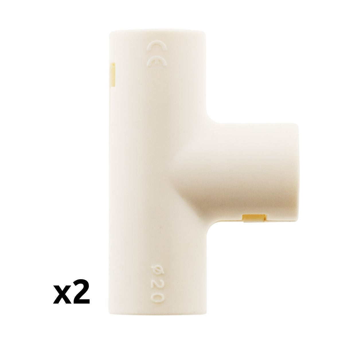 Lot de Tés tube IRL blanc Zenitech