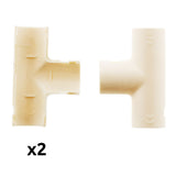 Lot de Tés tube IRL blanc Zenitech