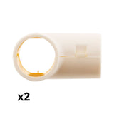 Lot de Tés tube IRL blanc Zenitech
