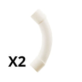 Lot de courbes grand rayon blanc - Zenitech