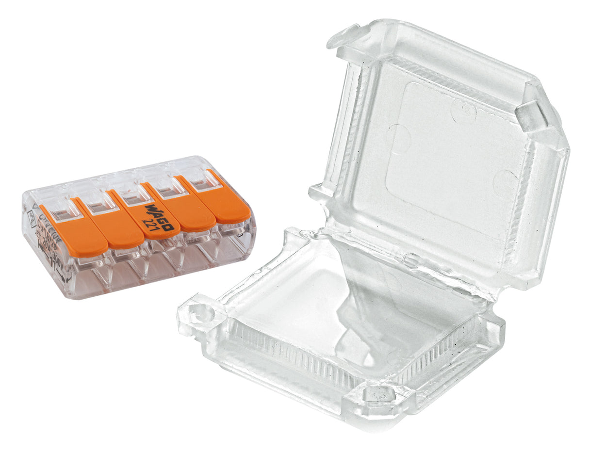 Lot de 2 boîtiers de connexion étanches IPX8 5 entrées S221 - Wago