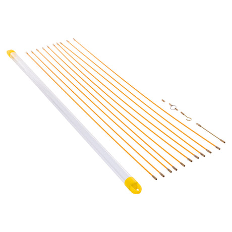 Kit baguette tire-fils pour câbles 1 à 10m - 10 baguettes + fixations - Zenitech