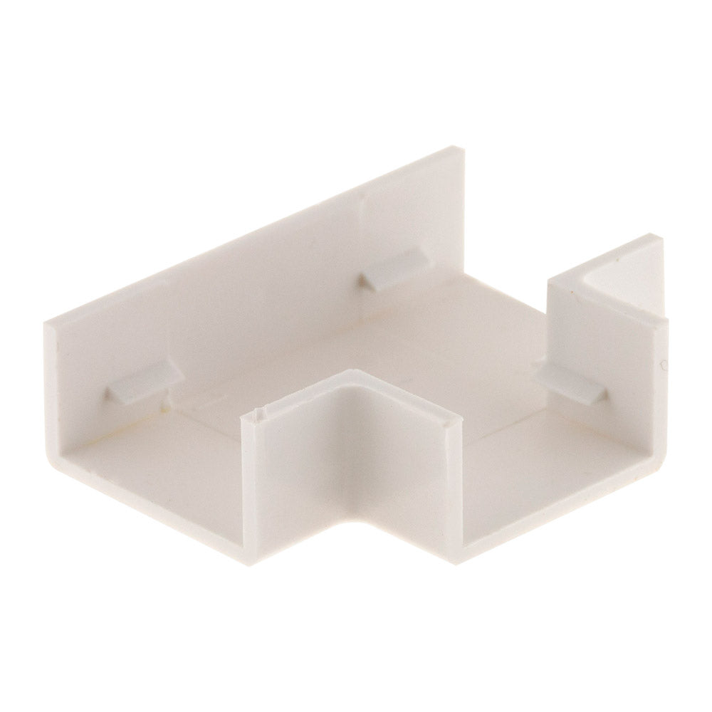 Té pour moulure - 20 x 10mm - Blanc - Zenitech