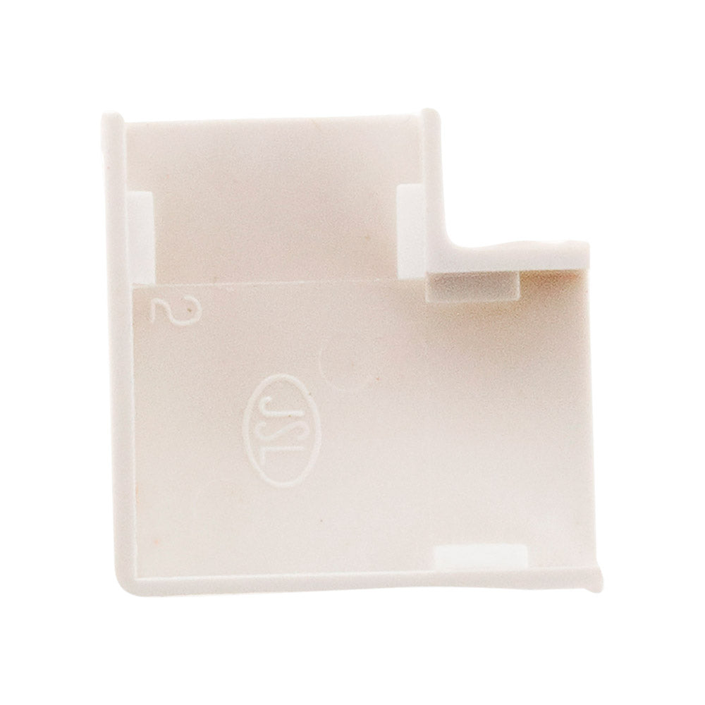 Lot de 4 angles plats 20 x 10mm - Blanc - Zenitech