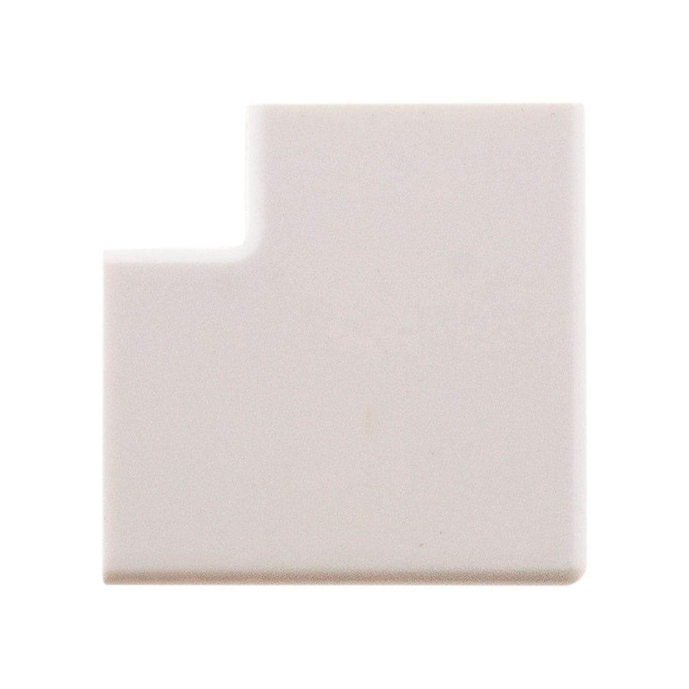 Lot de 4 angles plats 20 x 10mm - Blanc - Zenitech