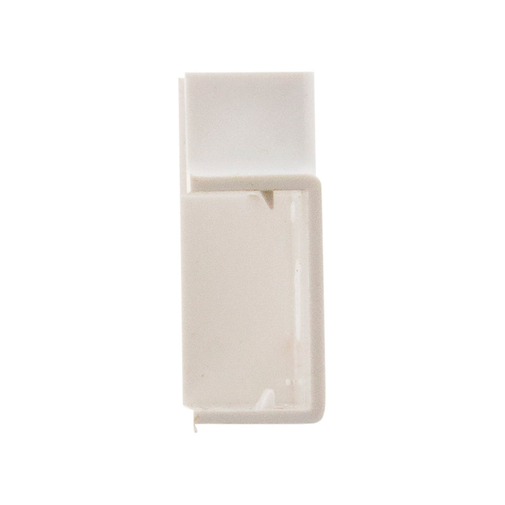 Lot de 4 angles plats 20 x 10mm - Blanc - Zenitech