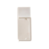 Lot de 4 angles plats 20 x 10mm - Blanc - Zenitech