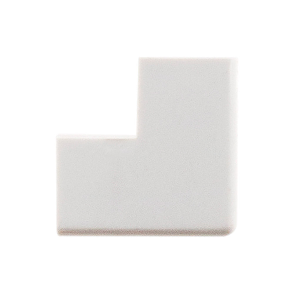 Lot de 2 angles extérieurs 20 x 10mm - Blanc - Zenitech