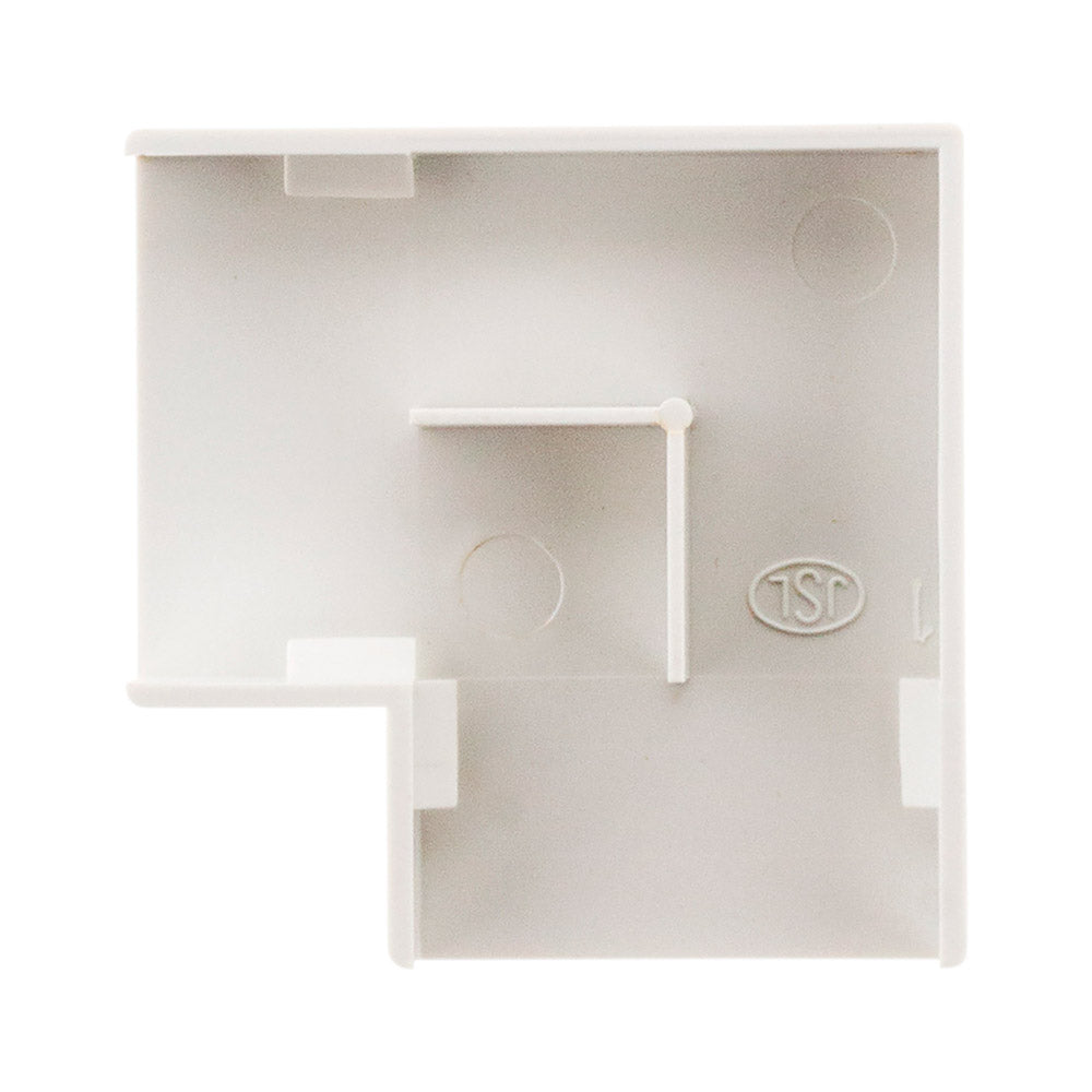 Lot de 4 angles plats 30 x 10mm - Blanc - Zenitech