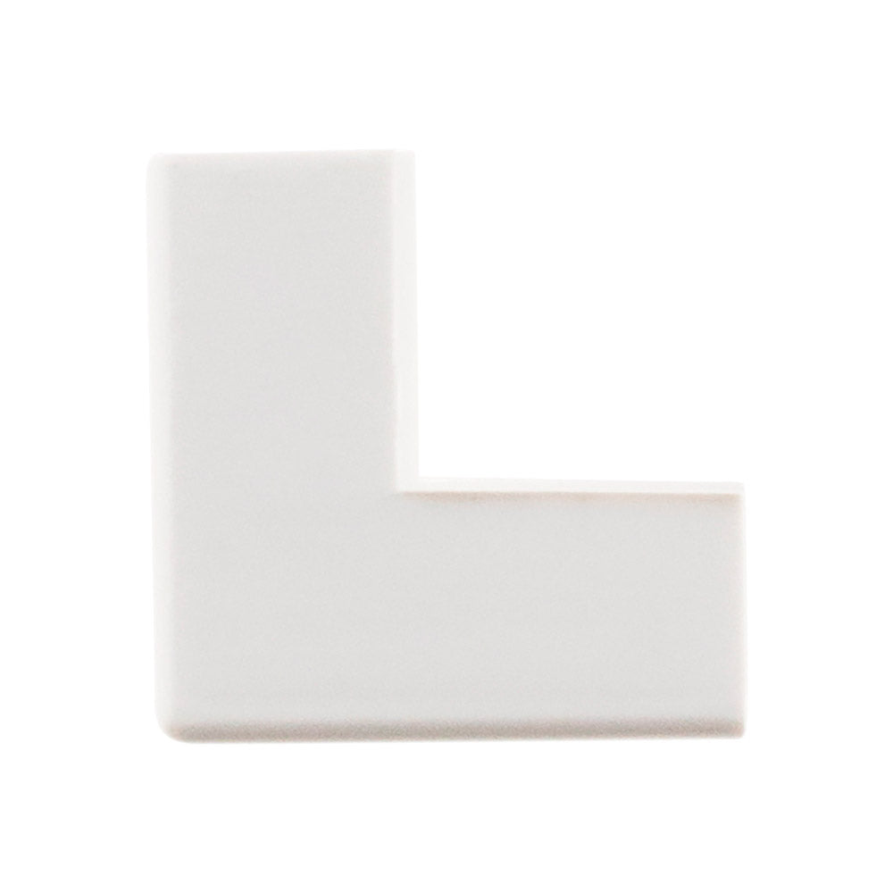 Lot de 2 angles extérieurs 30 x 10mm - Blanc - Zenitech