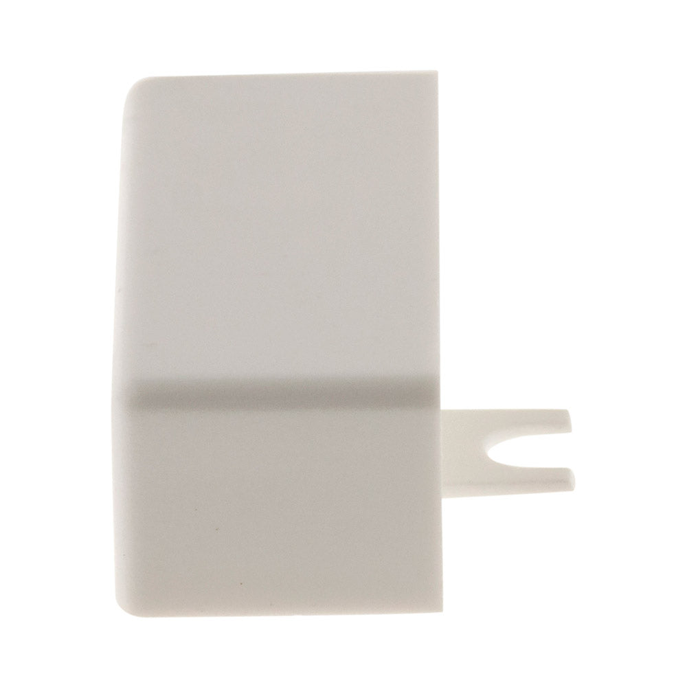 Lot de 4 embouts pour moulure 30 x 10mm - Blanc - Zenitech