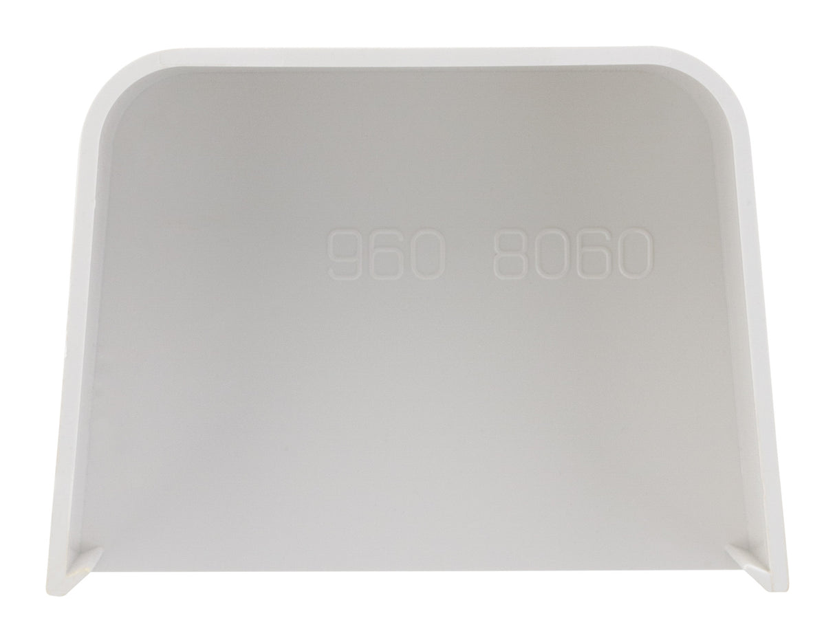 Bouchon linéaire goulotte/climatiseur 80x60mm - Blanc Ral 9001 - Zenitech