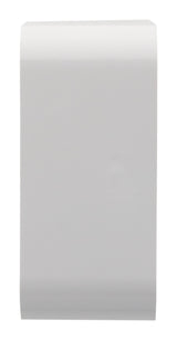 Bouchon linéaire goulotte/climatiseur 80x60mm - Blanc Ral 9001 - Zenitech