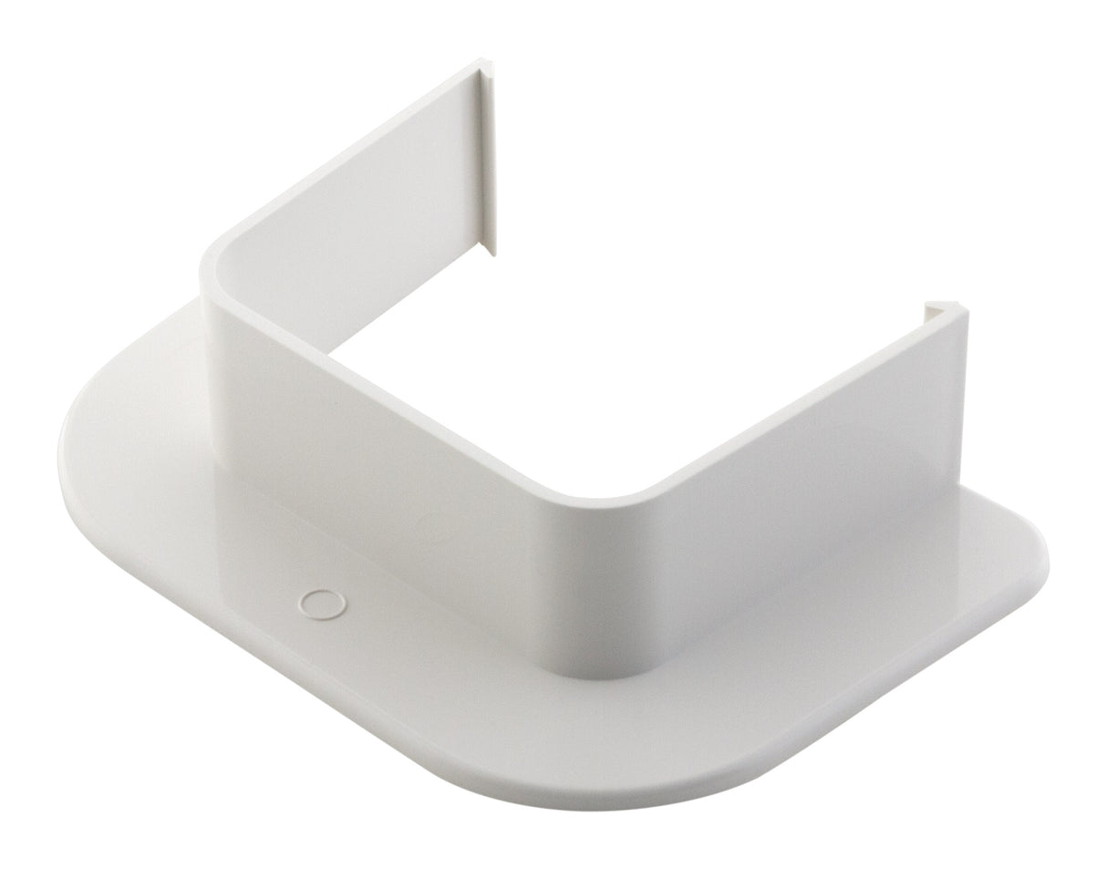 Sortie de mur pour goulotte clim - 80x60mm - Blanc RAL 9001 - Zenitech