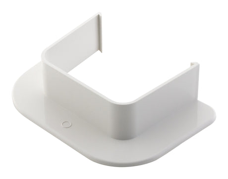 Sortie de mur pour goulotte clim - 80x60mm - Blanc RAL 9001 - Zenitech