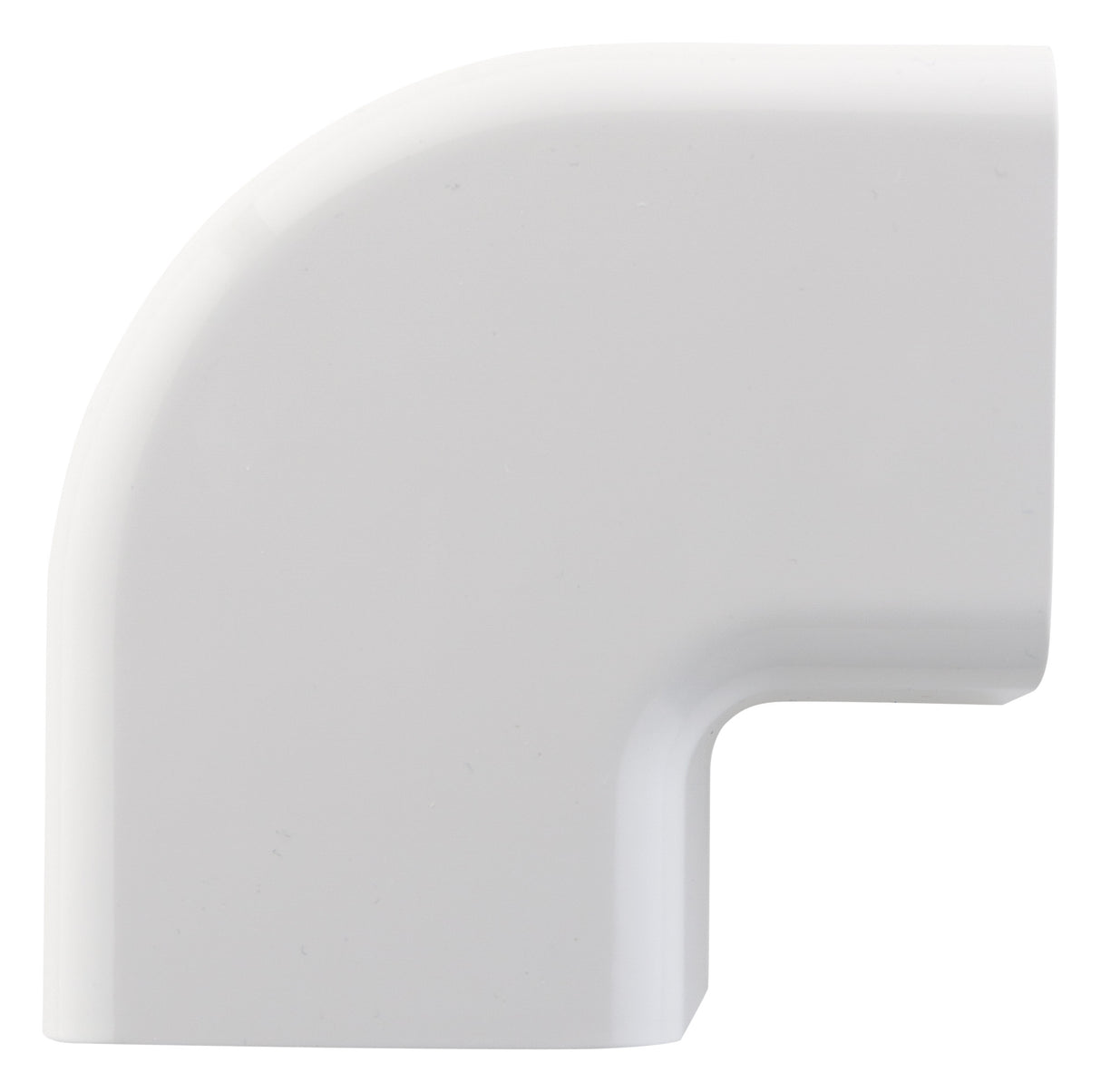 Angle plat 90° pour goulotte clim 80x60mm - Blanc RAL 9001 - Zenitech