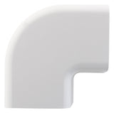 Angle plat 90° pour goulotte clim 80x60mm - Blanc RAL 9001 - Zenitech