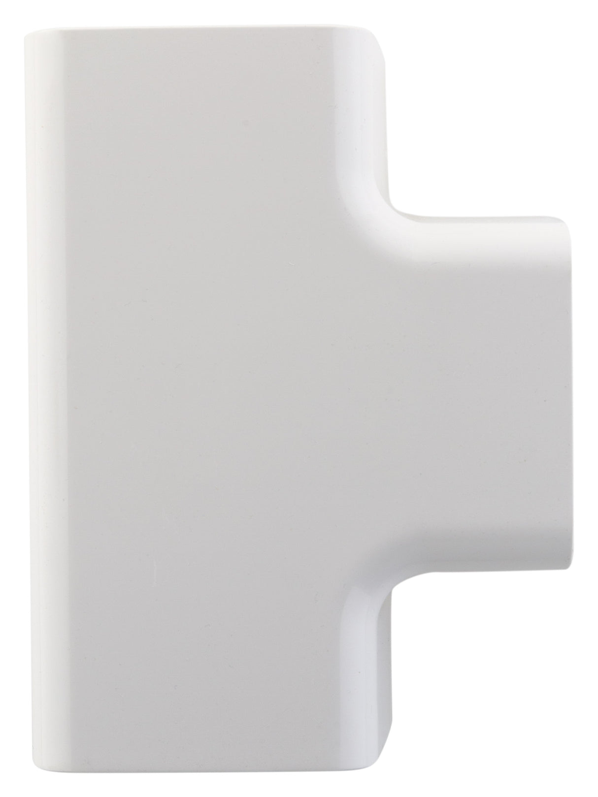 Jonction en T/angle goulotte 80x60mm - Blanc RAL 9001 - Zenitech