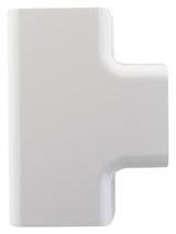 Jonction en T/angle goulotte 80x60mm - Blanc RAL 9001 - Zenitech
