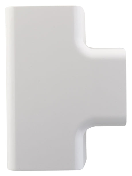 Jonction en T/angle goulotte 80x60mm - Blanc RAL 9001 - Zenitech