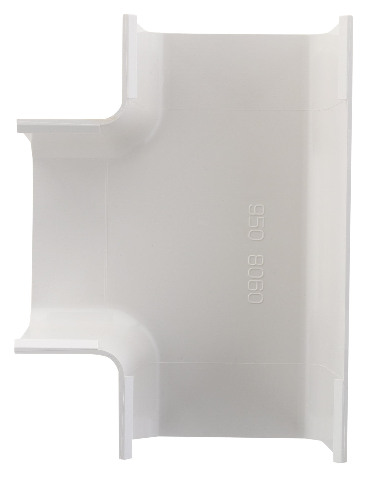 Jonction en T/angle goulotte 80x60mm - Blanc RAL 9001 - Zenitech