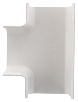 Jonction en T/angle goulotte 80x60mm - Blanc RAL 9001 - Zenitech