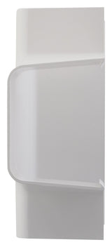Jonction en T/angle goulotte 80x60mm - Blanc RAL 9001 - Zenitech