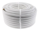 Tuyau évacuation condensats universel goulotte clim Ø16mm 30m - Blanc - Zenitech