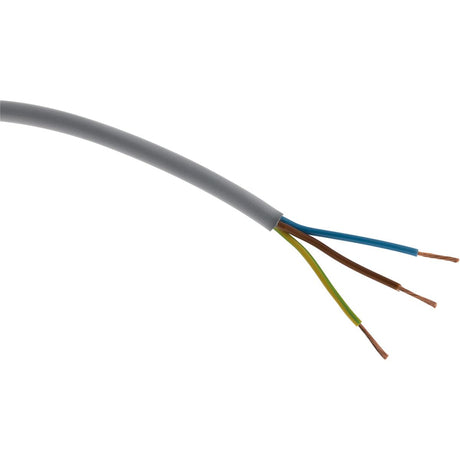 Câble d'alimentation électrique souple H05VV-F 3G2,5 mm² - gris - 60m - Zenitech