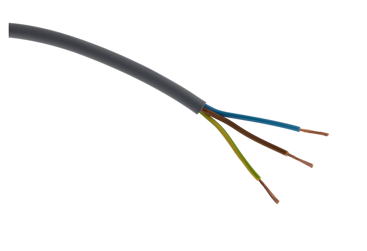 Câble électrique H05VV-F 3G6mm² noir - 100m - Zenitech