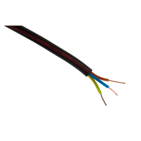 Câble électrique U-1000 R2V 3G1,5mm² noir - Zenitech