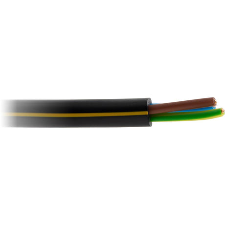Câble électrique U-1000 R2V 3G2,5mm² noir - Zenitech