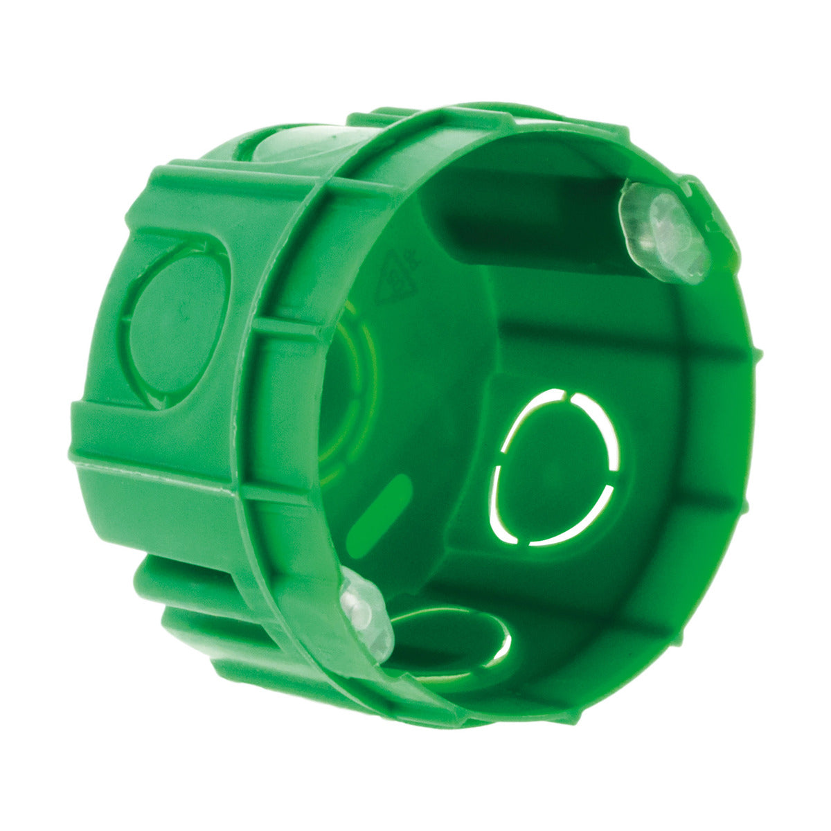 Boîte maçonnerie Ø65x40mm - appareillage vis et griffes + avec vis - Vert - Zenitech