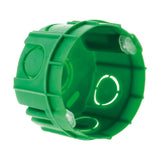 Boîte maçonnerie Ø65x40mm - appareillage vis et griffes + avec vis - Vert - Zenitech
