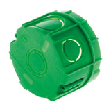 Boîte maçonnerie Ø65x40mm - appareillage vis et griffes + avec vis - Vert - Zenitech