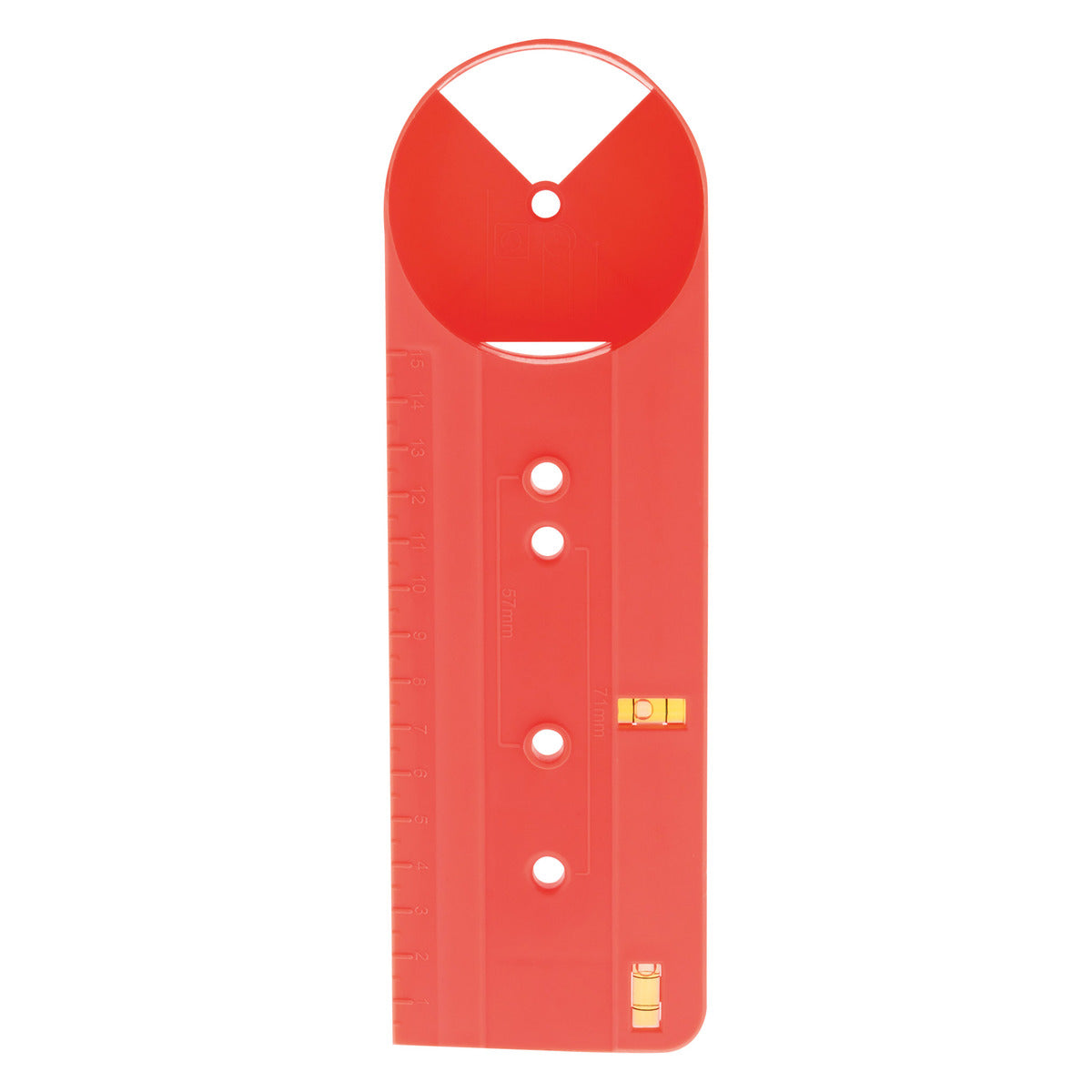 Gabarit de pose pour boîte d'encastrement double et triple - entraxe 71/57mm - Zenitech