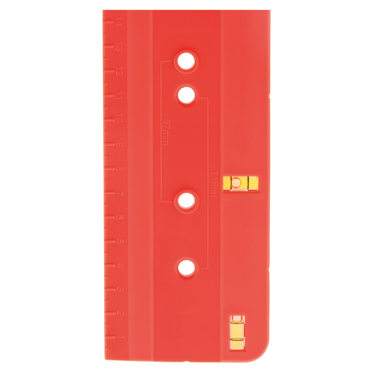 Gabarit de pose pour boîte d'encastrement double et triple - entraxe 71/57mm - Zenitech