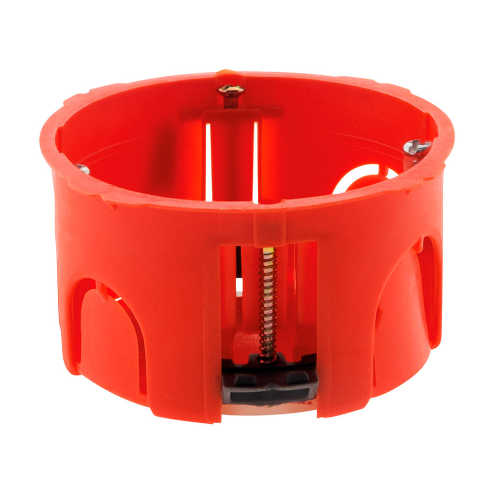 Lot de 5 boîtes d'encastrement cloison sèche Ø67x40mm - Rouge - Zenitech