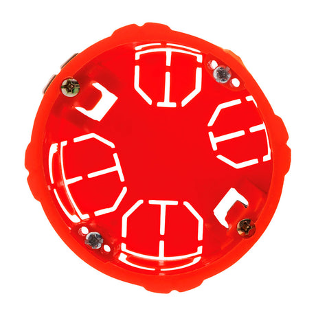Lot de 5 boîtes d'encastrement cloison sèche Ø67x40mm - Rouge - Zenitech