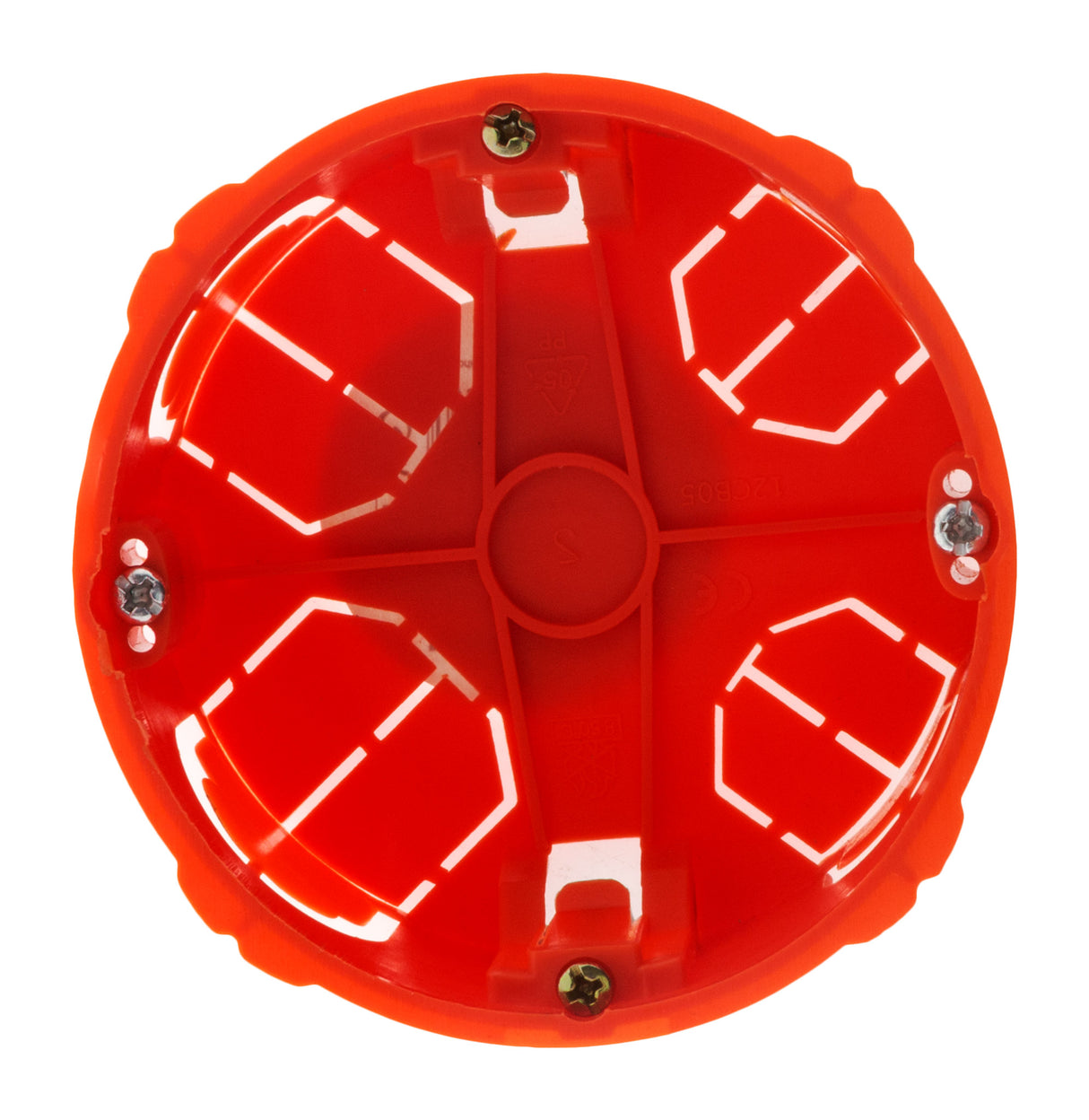 Lot de 5 boîtes placo pour appareillage vis & griffes - Ø85x40mm avec vis - Rouge - Zenitech