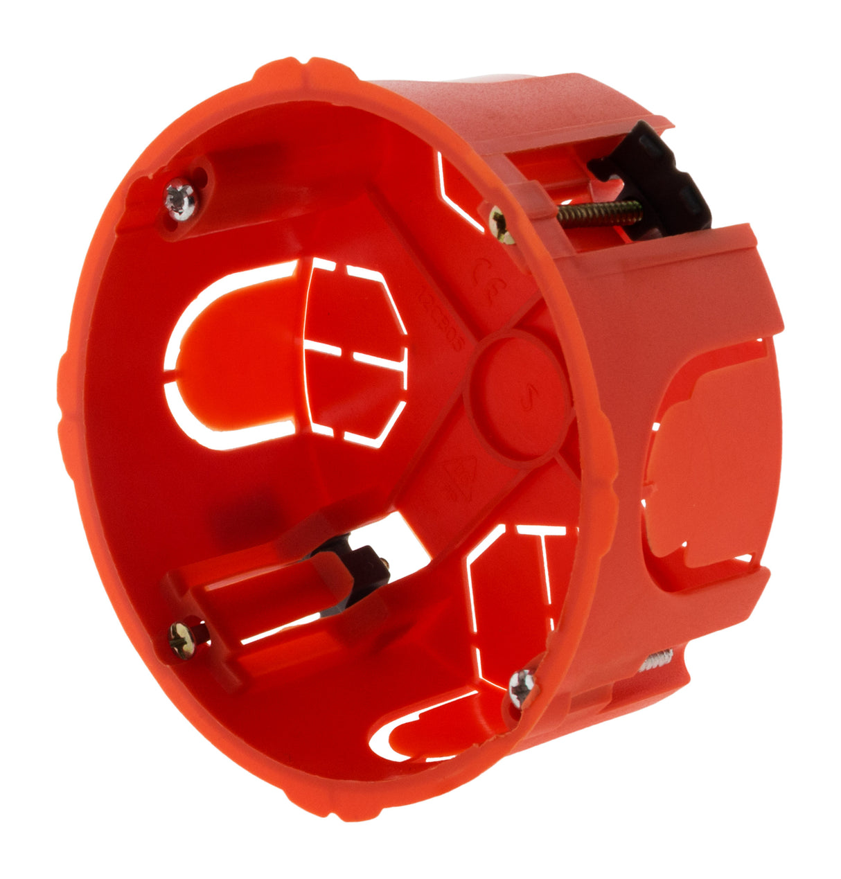 Lot de 5 boîtes placo pour appareillage vis & griffes - Ø85x40mm avec vis - Rouge - Zenitech
