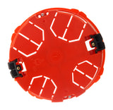 Lot de 5 boîtes placo pour appareillage vis & griffes - Ø85x40mm avec vis - Rouge - Zenitech