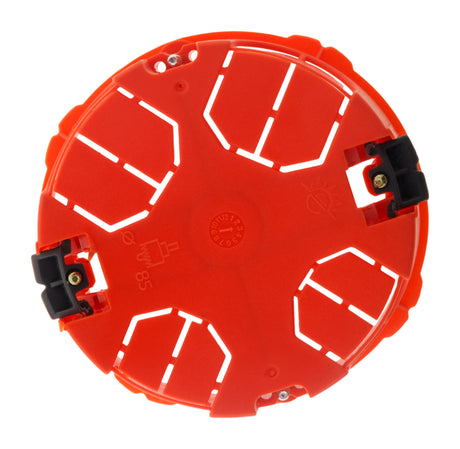 Lot de 5 boîtes placo pour appareillage vis & griffes - Ø85x40mm avec vis - Rouge - Zenitech
